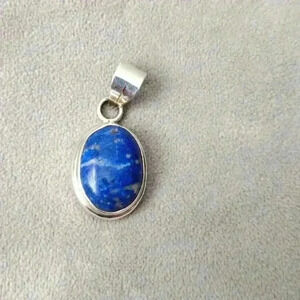 925 Sterling Silver Lapis Pendant,Valentine's Day,‎ Anniversary